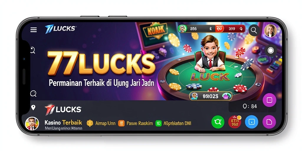 Tampilan gameplay yang memikat di aplikasi 77LUCKS.