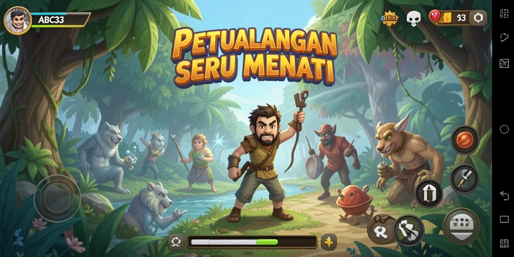 Gameplay seru ABC33 dengan aksi petualangan yang menegangkan.