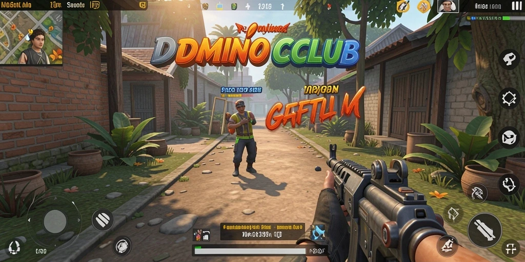 Gameplay mendebarkan di <strong>DOMINOCLUB</strong> yang menunjukkan aksi TPS yang seru.