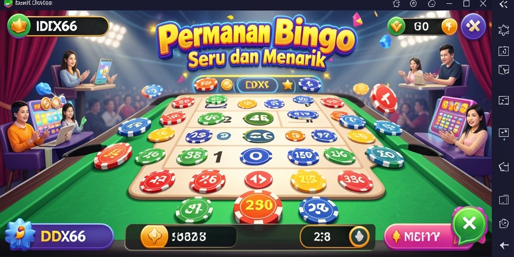 Tampilan gameplay seru dari aplikasi Bingo IDX66.