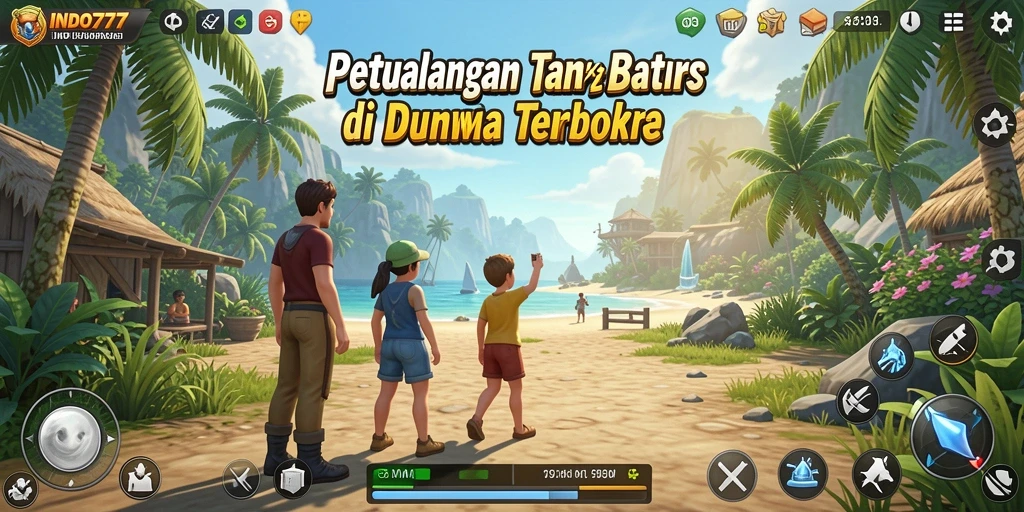 Tampilan gameplay menakjubkan dari INDO777 dalam dunia terbuka.