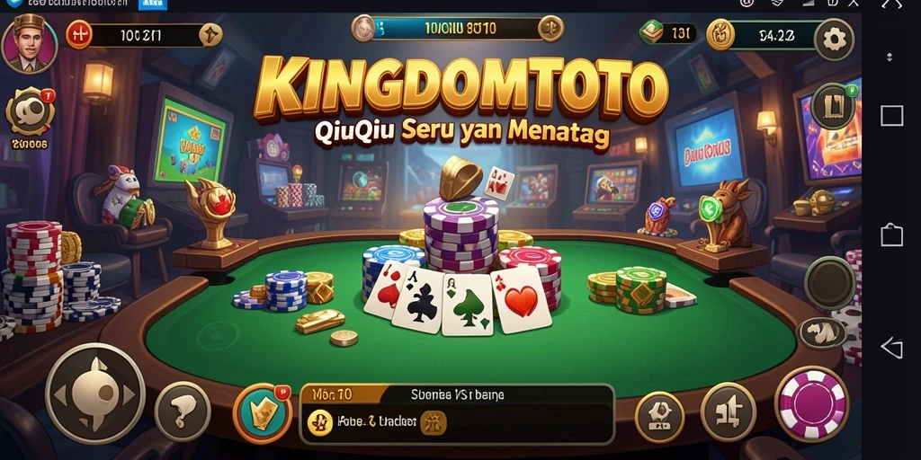 Tampilan gameplay QiuQiu yang menegangkan dan seru.