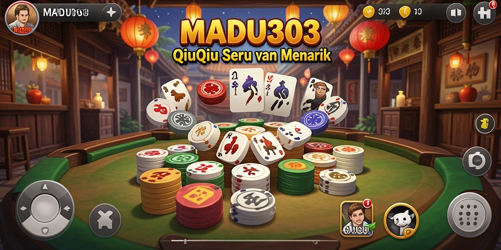 Tampilan menarik gameplay QiuQiu di MADU303.