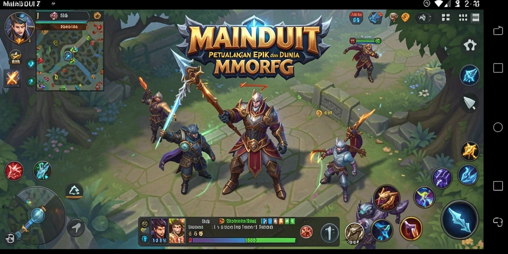 Gameplay intensif dalam dunia MMORPG yang menakjubkan.