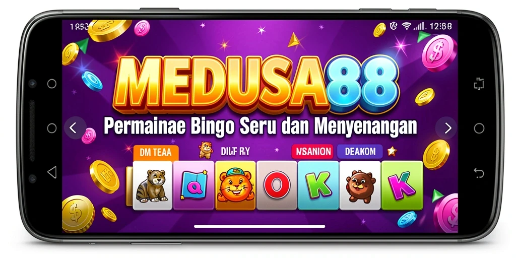 Tampilan gameplay menarik dan interaktif dari MEDUSA88 Bingo.