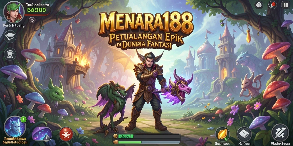Tampilan gameplay yang menakjubkan dalam MENARA188, aksi RPG yang seru.