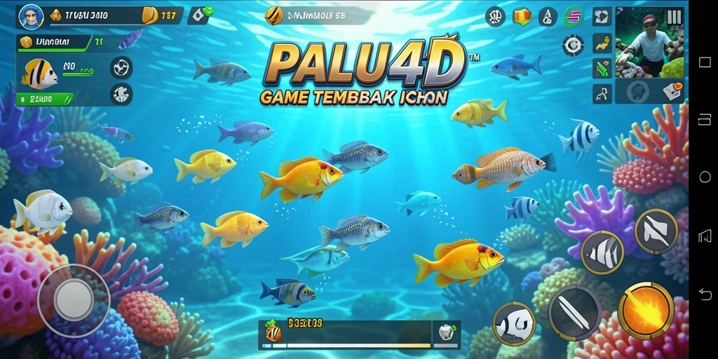 Tampilan gameplay Tembak Ikan yang seru di PALU4D.