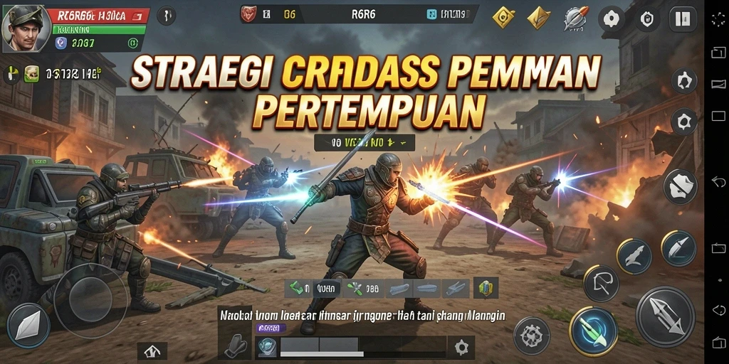 Screenshot R6R6 menunjukkan aksi pertempuran strategis yang seru.