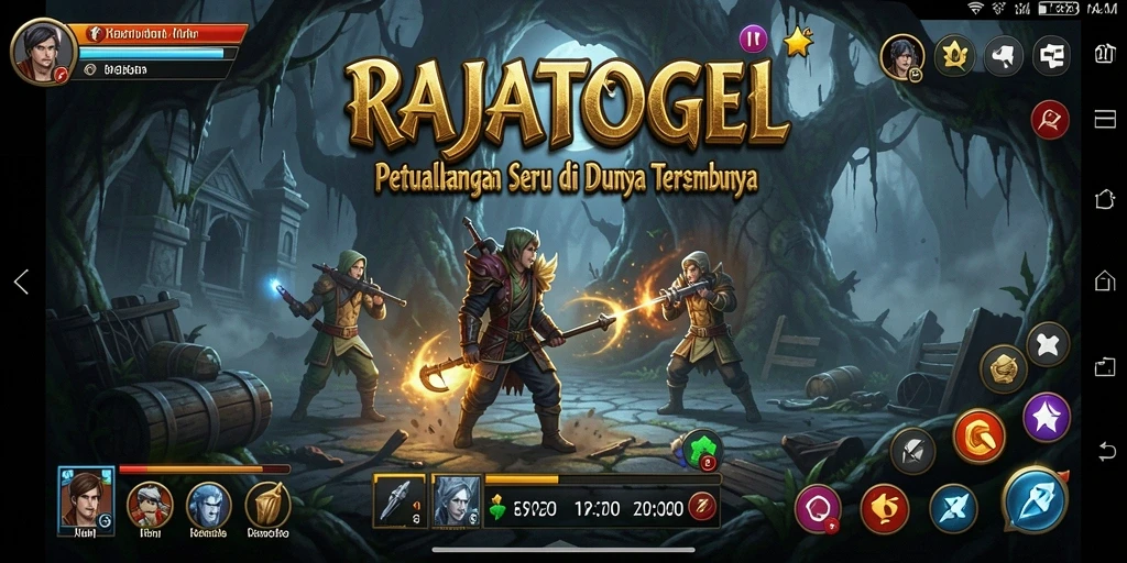 Tampilan gameplay menarik dalam petualangan RAJATOGEL.