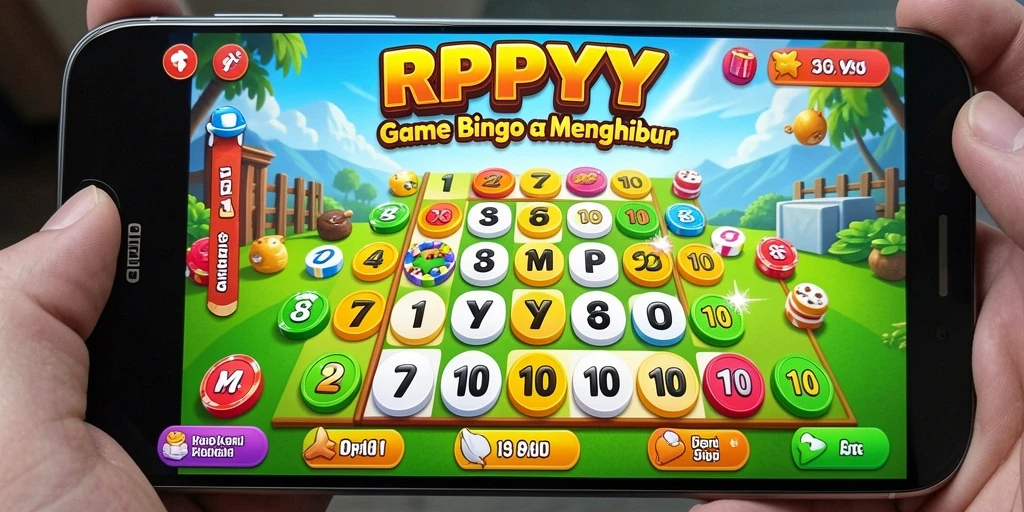 Screenshot gameplay RPYYY menampilkan suasana permainan Bingo yang seru.