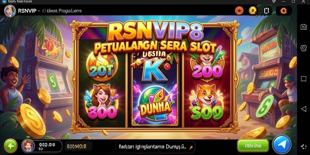 Screenshot gameplay RSNVIP8 menunjukkan grafis slot yang menakjubkan.