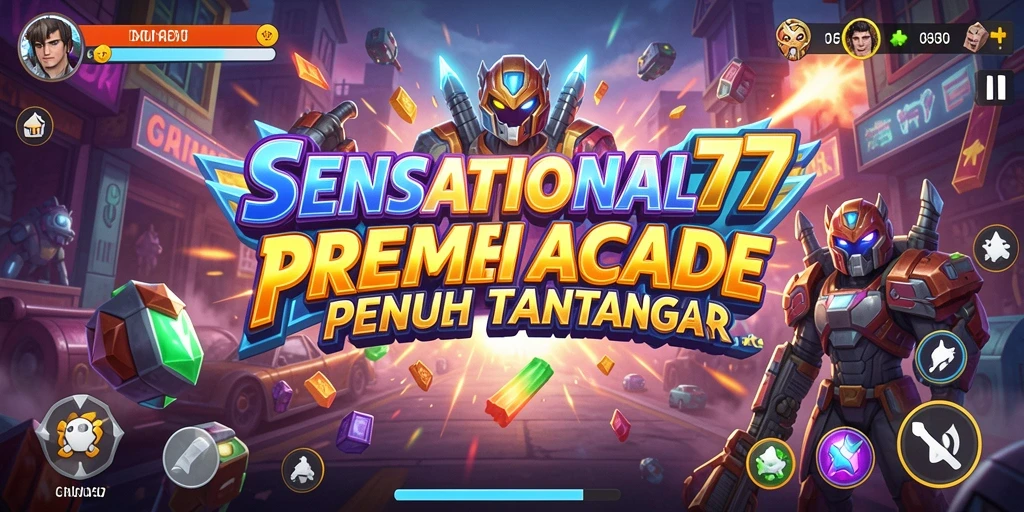 Screenshot utama SENSATIONAL77 menampilkan aksi seru gameplay Arcade.