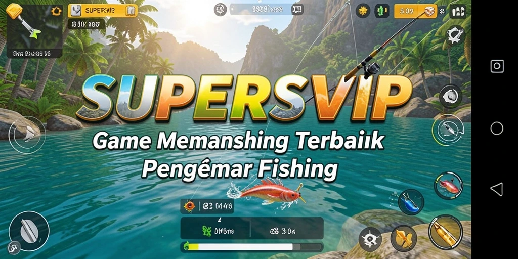 Gameplay Fishing seru di SUPERSVIP dengan grafis menawan.